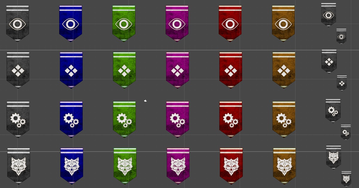 Unity Banner Example BannerCollection_PresetKitV1_WolfAndMore | 2D GUI | Unity Asset Store