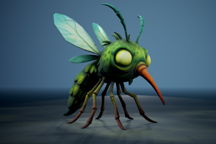 Mosquito - Game ready character.