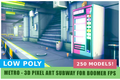 PixelDrift: Metro Subway Environment Pack