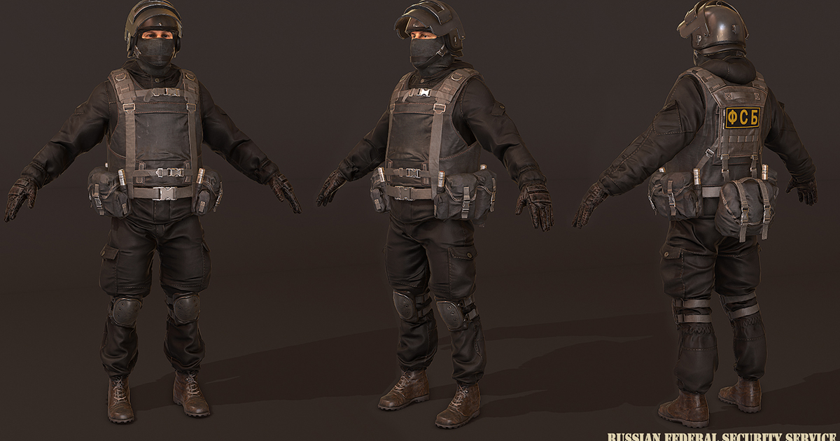 Russian Federal Security Service and Police | Characters | Unity Asset ...