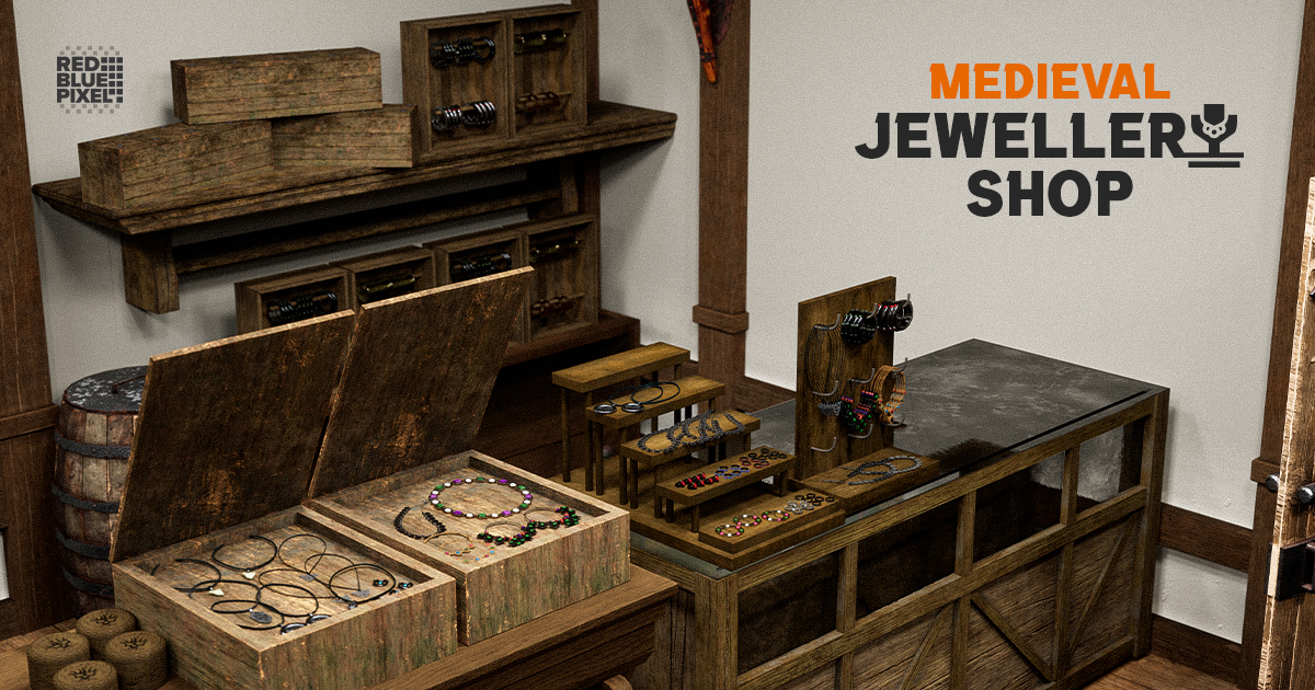 Medieval Jewelries Shop | 3D Props | Unity Asset Store