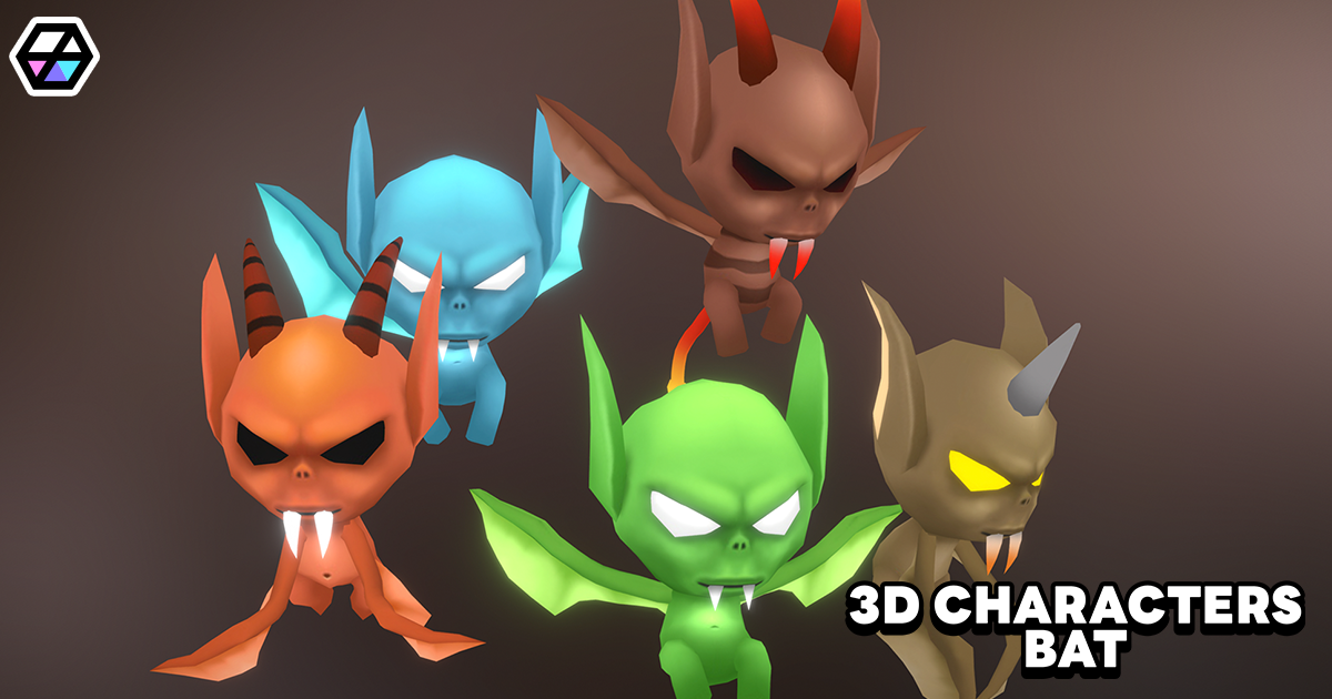 Bat Caracters 3D Characters - Bat | 3D Creatures | Unity Asset Store