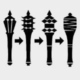 Modular Melee Mace Pack | Low Poly Stylized Melee Weapon Procedural Parts Pack