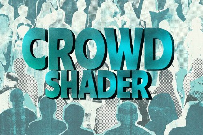 Crowd 2D shader Vfx