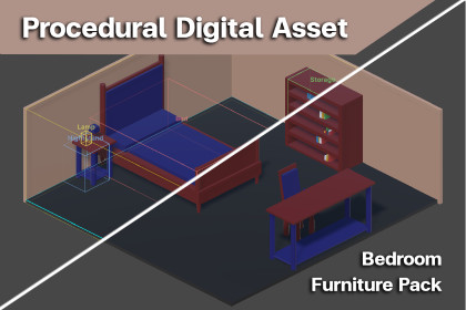 OatAotOat's Procedural Digital Asset - Bedroom Furniture Pack