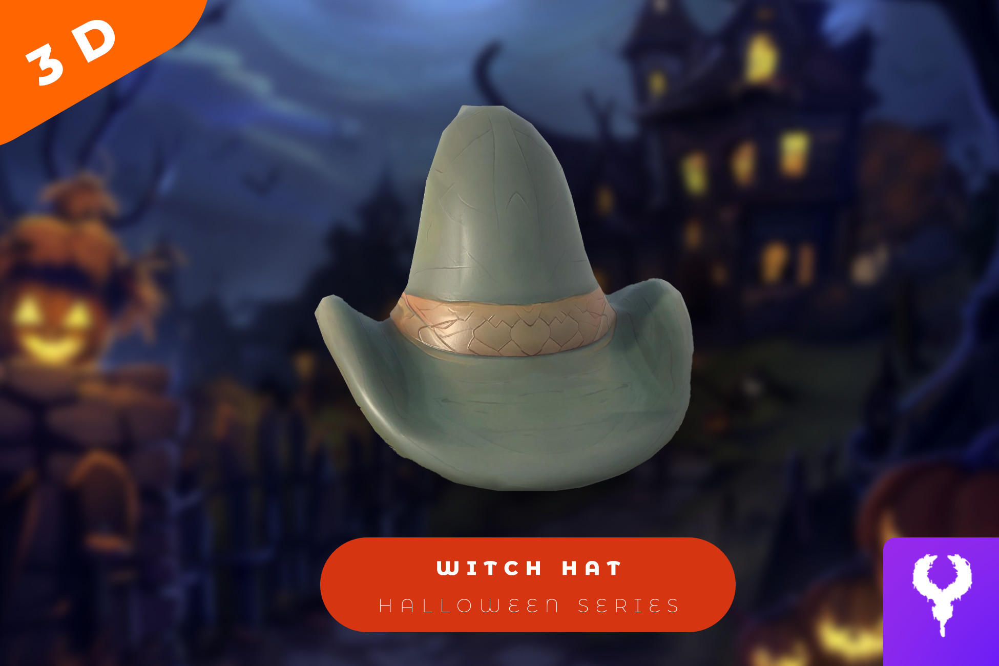 Cartoon Witch Hat | 3D Clothing | Unity Asset Store