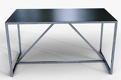 Industrial Computer Desk - PBR 3D Model