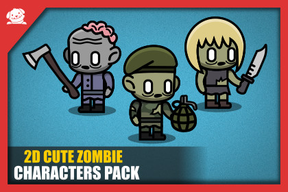 2D Cute Zombie Pack (With Source)