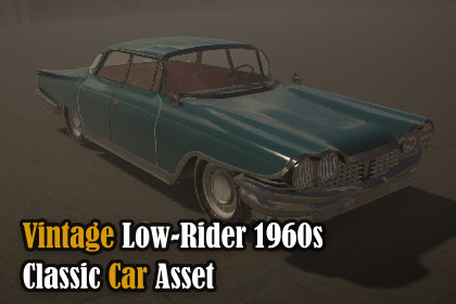 Vintage Low-rider 1960s - Classic Car Asset