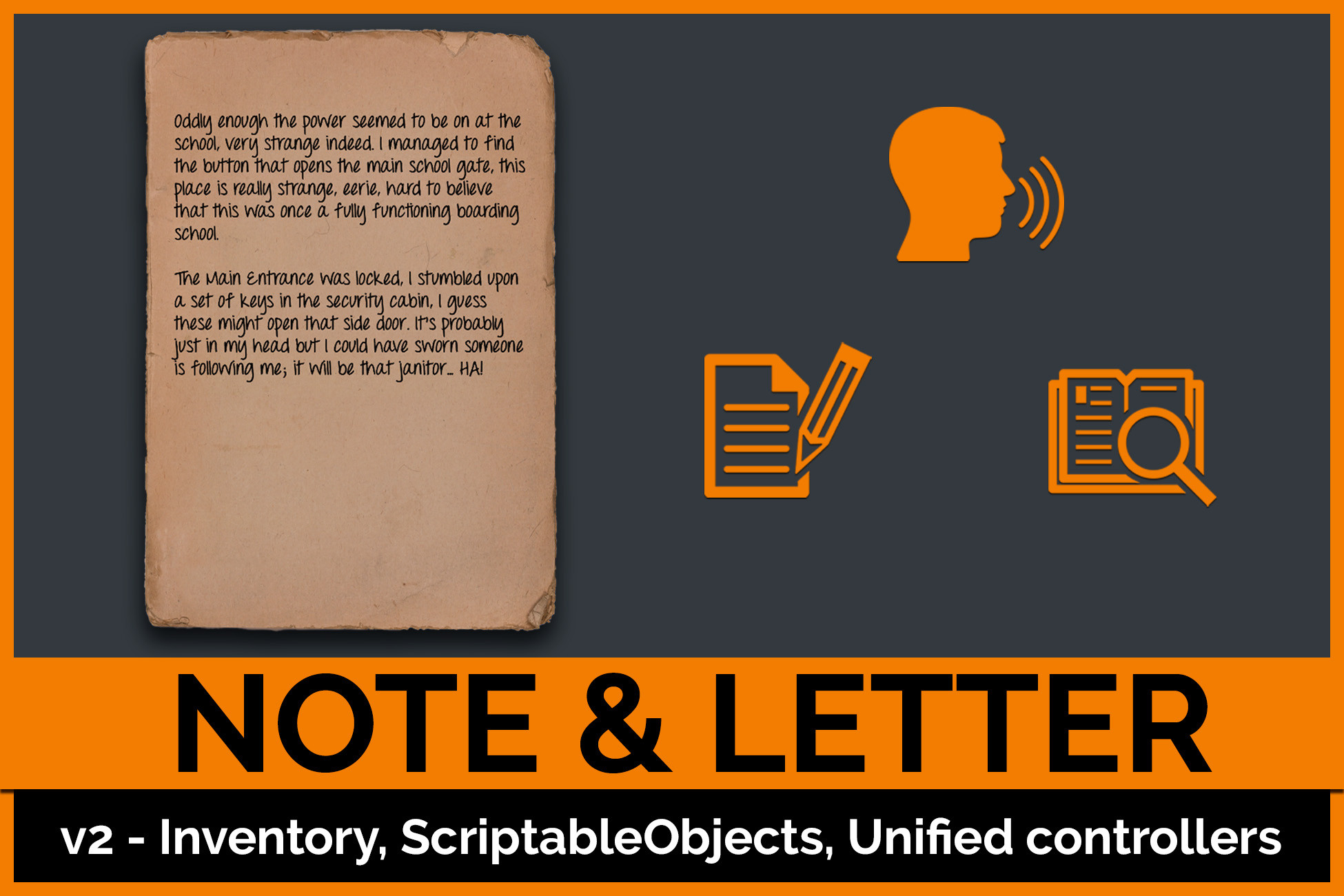 Letter & Note System | Systems | Unity Asset Store