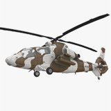 OH-1 Ninja JGSDF Winter Basic Animation (447)