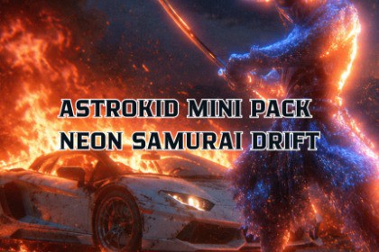 Astrokid Mini Pack - Neon Samurai Drift