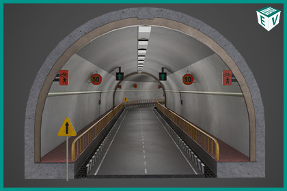 Subway Road Tunnel URP HDRP Textures