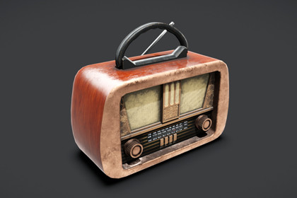 Retro Radio 3D Model