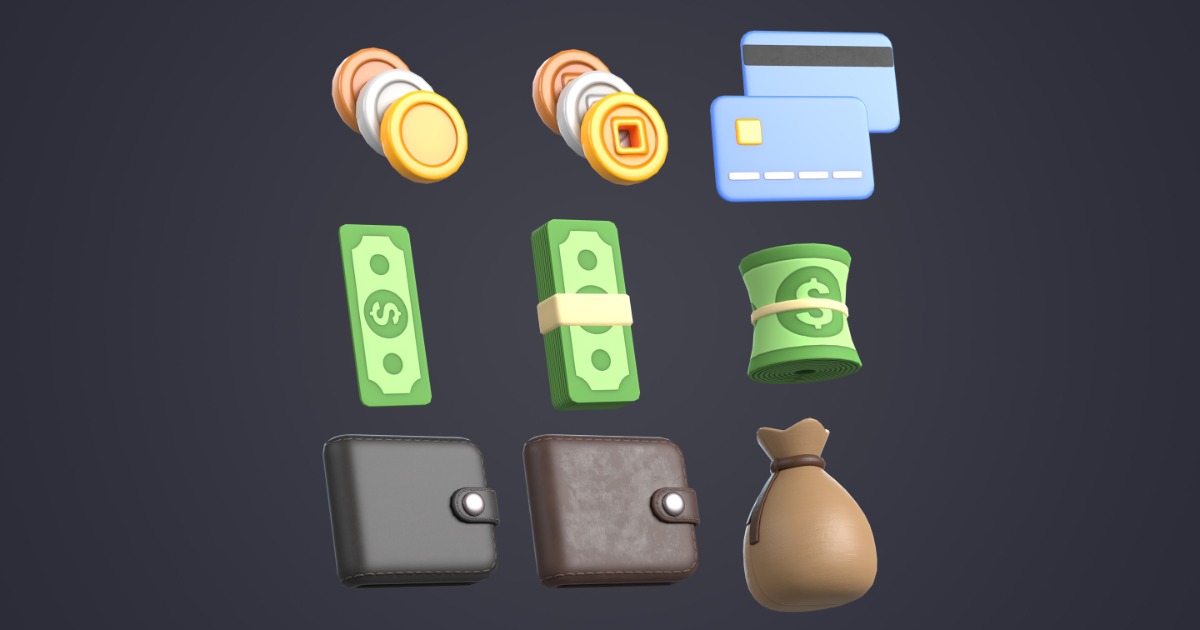 Cartoon Money Pack | 3D Props | Unity Asset Store