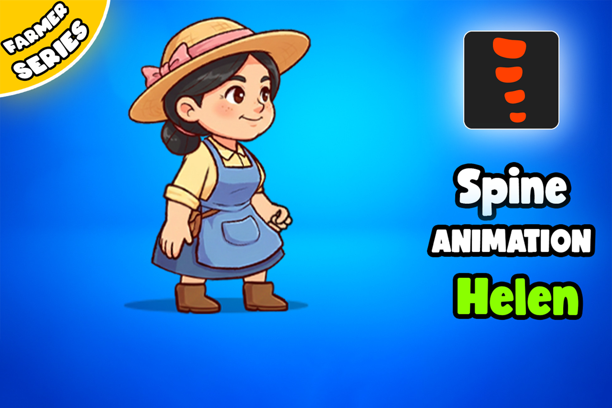 Helen -2D Animated Character (Spine)