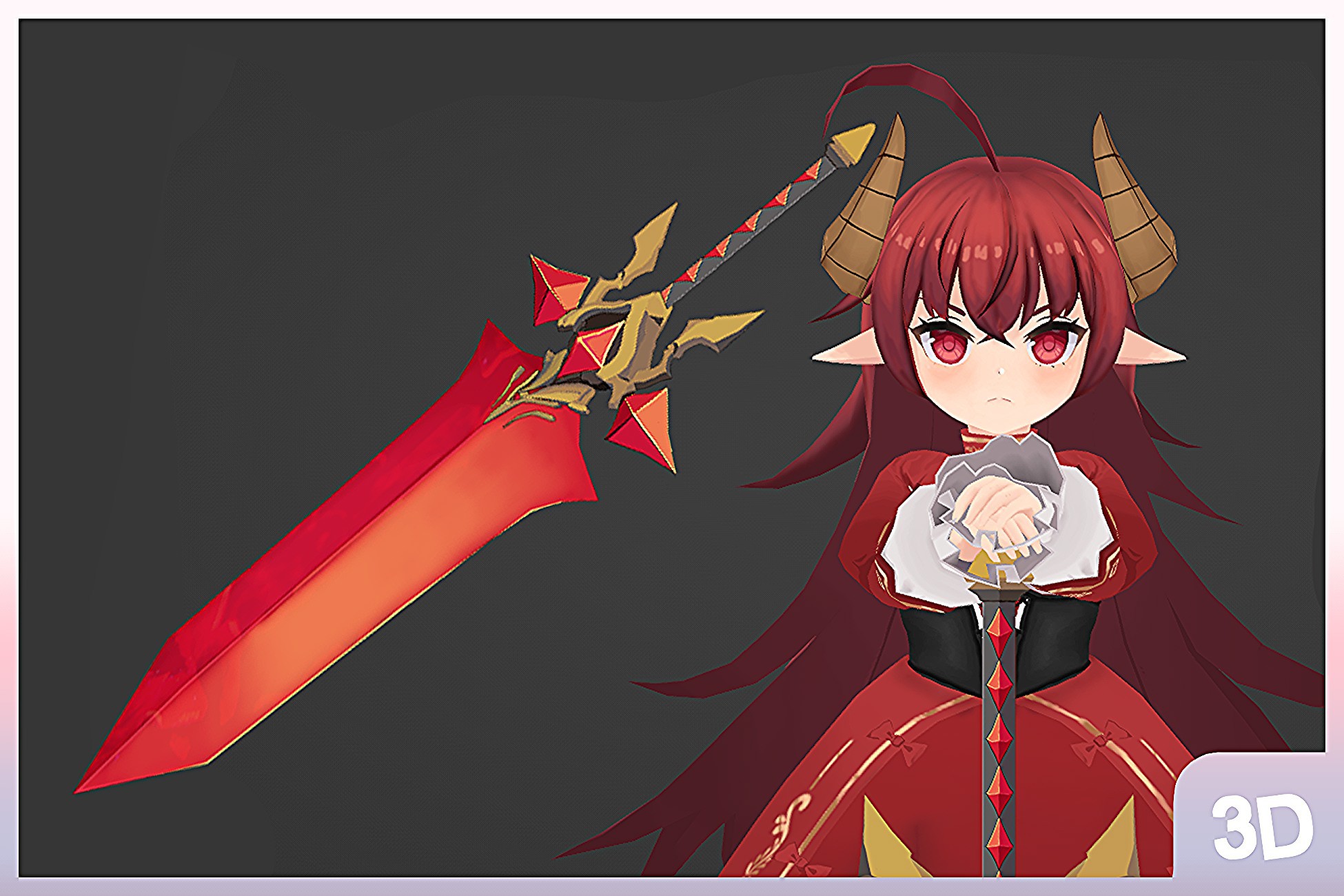 Anime Girl 1 Rigged 3DModel | Characters | Unity Asset Store