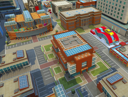 Unity Top Down Map Top-Down City Buildings Pack | 3D 도시 | Unity Asset Store