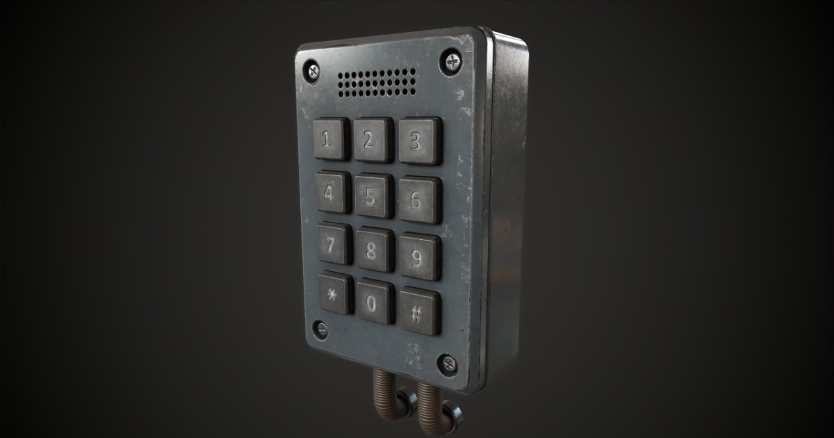 Old keypad lock | 3D Industrial | Unity Asset Store