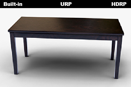 Modern Rectangular Dark Wood Table – Game Ready Furniture Asset