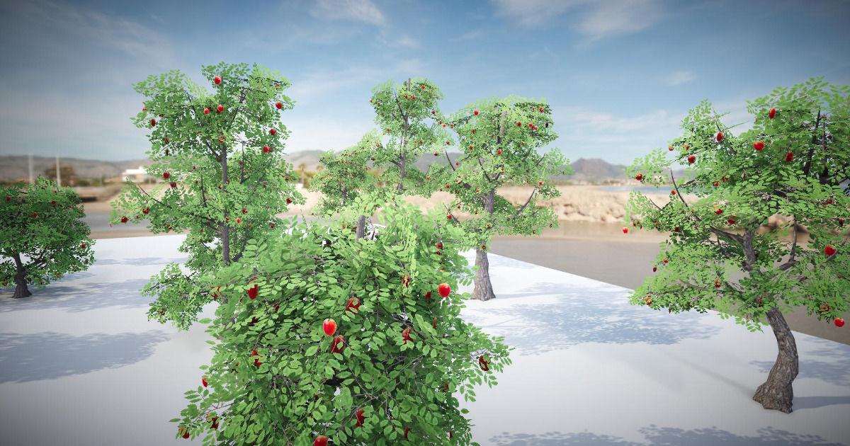 Mobile Fruit Tree (Apple) 3D Trees Unity Asset Store
