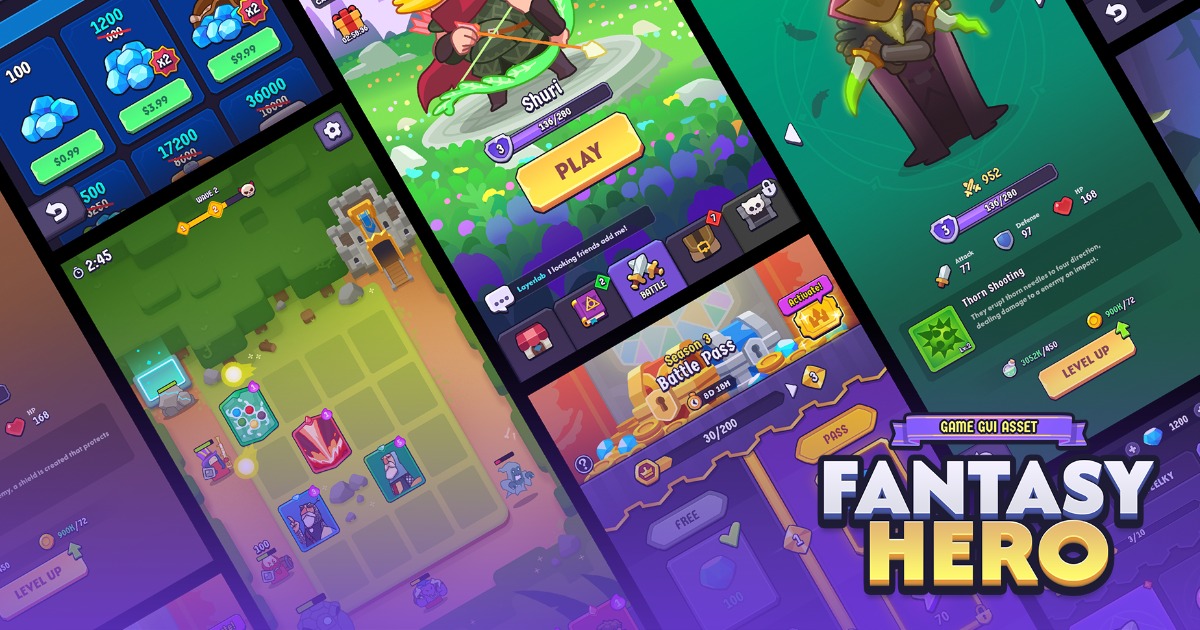 GUI Pro - Fantasy Hero | 2D GUI | Unity Asset Store