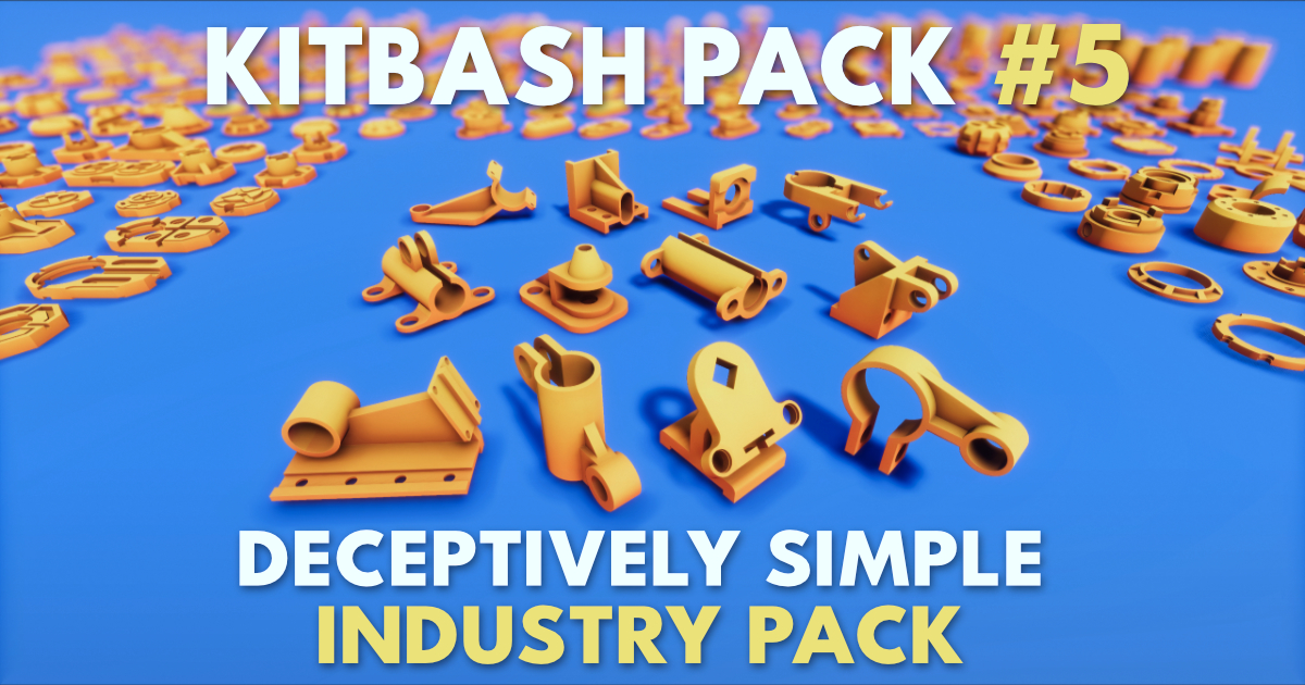 Simple Industry Kitbash #5 | 3D Industrial | Unity Asset Store