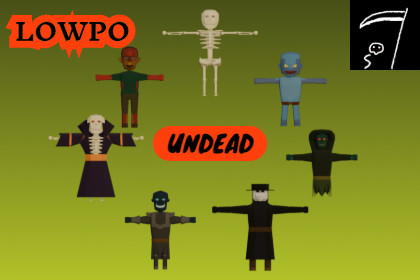 LOWPO: Undead - Stylized Low Poly Fantasy Characters