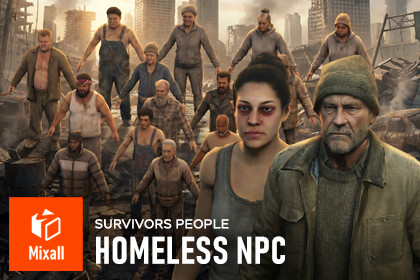 Homeless NPC - survivors people