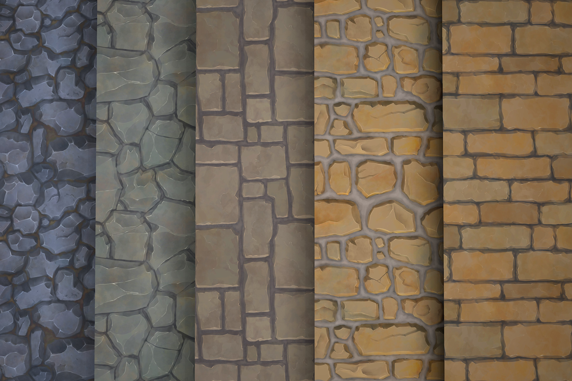 Unity Stone Stone texture hand painted vol1 | 2D Stone | Unity Asset Store