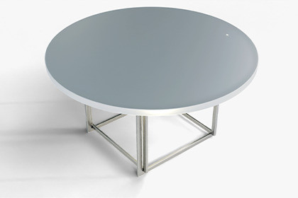 Modern Industrial Round Table Component