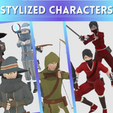 Ultimate Stylized Characters Bundle – Male & Female + Animations