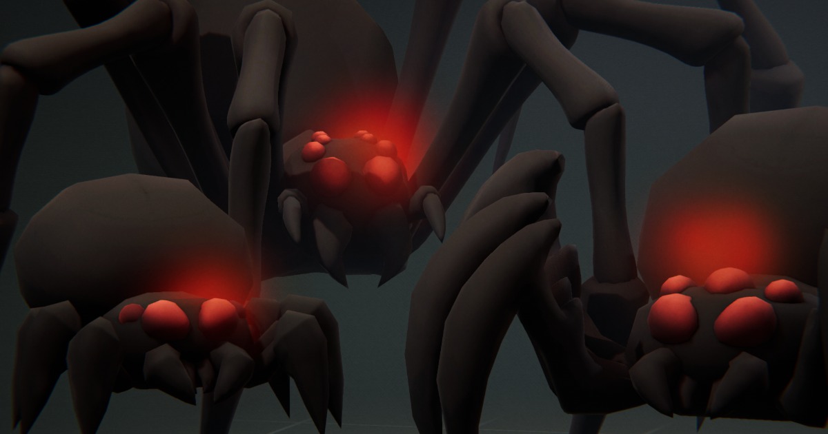 Shadow Spider Family - 3 Characters + Animations | 3D Creatures | Unity ...