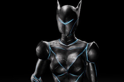 Cyber Sentinel – Stylized Sci-Fi Female Battle Character