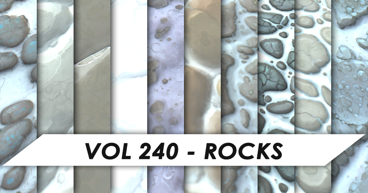High Rocks 2d Stylized Textures - Vol 240 - Rocks | 2D Textures & Materials | Unity ...