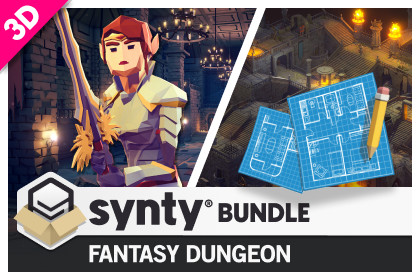 Value Bundle – POLYGON Dungeons Pack and Fantasy Dungeon Map