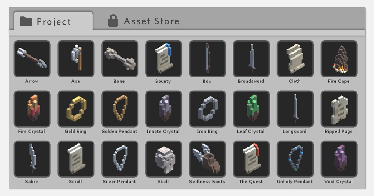 Unity Project Asset Icon AssetIcons | 实用工具 工具 | Unity Asset Store