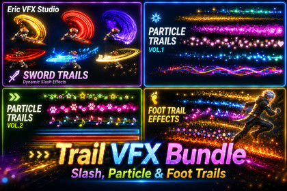 Trail VFX Bundle - Slash, Particle & Foot Trails