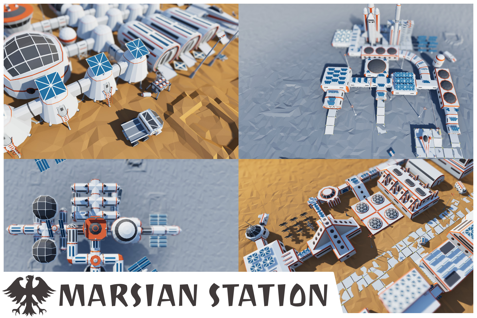 Mars, moon and space station | 3D Environments | Unity Asset Store