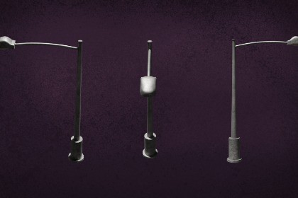 Lamp Street LightPost Series ModernUrbanLux LT1 N3