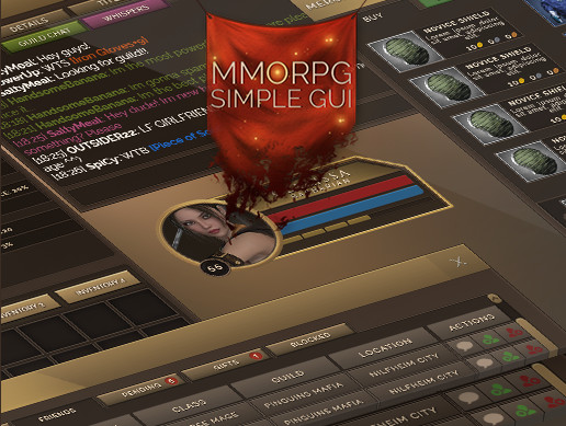 Rpg Ui Clean SIMPLE&CLEAN MMORPG FULL UI | 2D GUI | Unity Asset Store