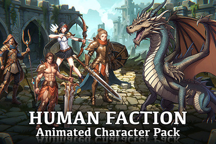 Human Faction - Animated 2D Character Pack (Spine 2d)
