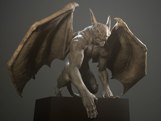 Dungeon Gargoyle Statues 3D Unity Asset Store