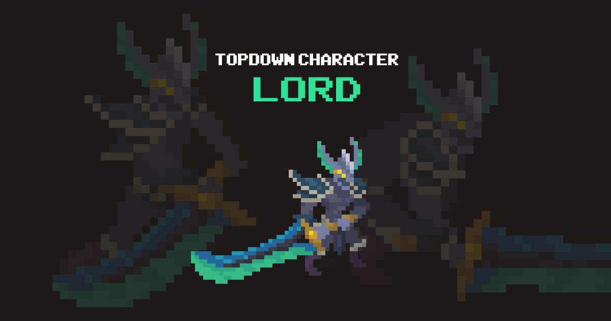Pixelated Lord Ras Lord - Top Down Pixel Art Character Assets | 2D Characters | Unity ...