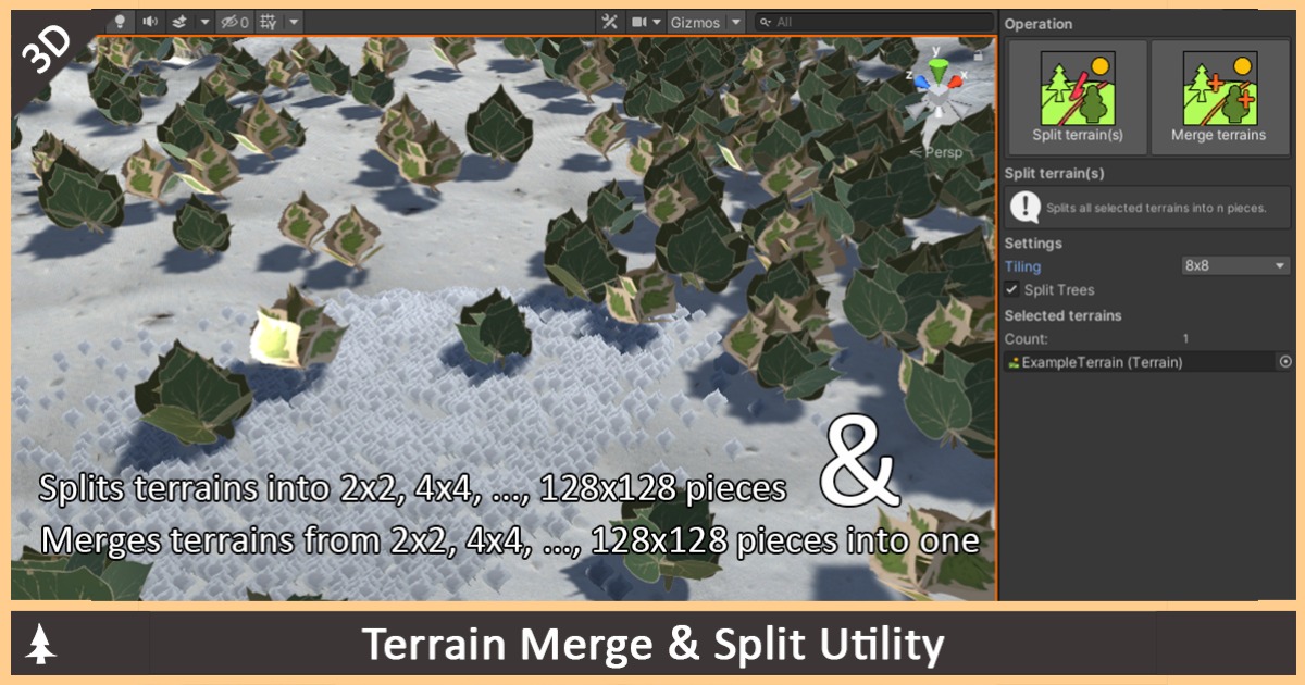 Terrain Split and Merge Utility | 实用工具 工具 | Unity Asset Store