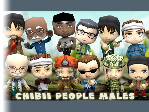 Unity Chan Chibi Chibi People Males | Characters | Unity Asset Store