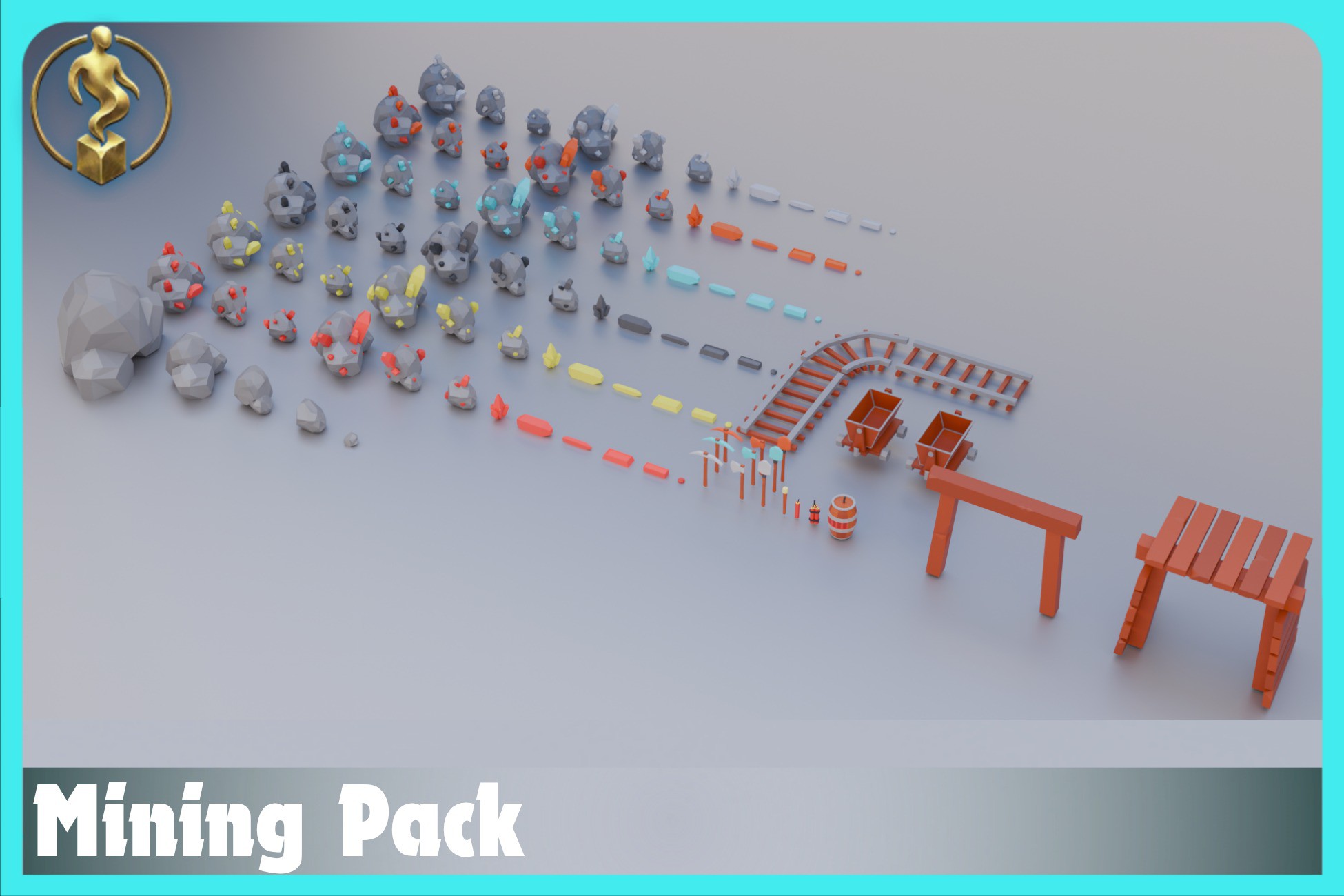 Low Poly Mining Pack – Modular Game Assets | 3D Props | Unity Asset Store
