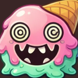 Angry Cute Food Enemies Object Monsters Hero Icons Pack for Casual Action Games