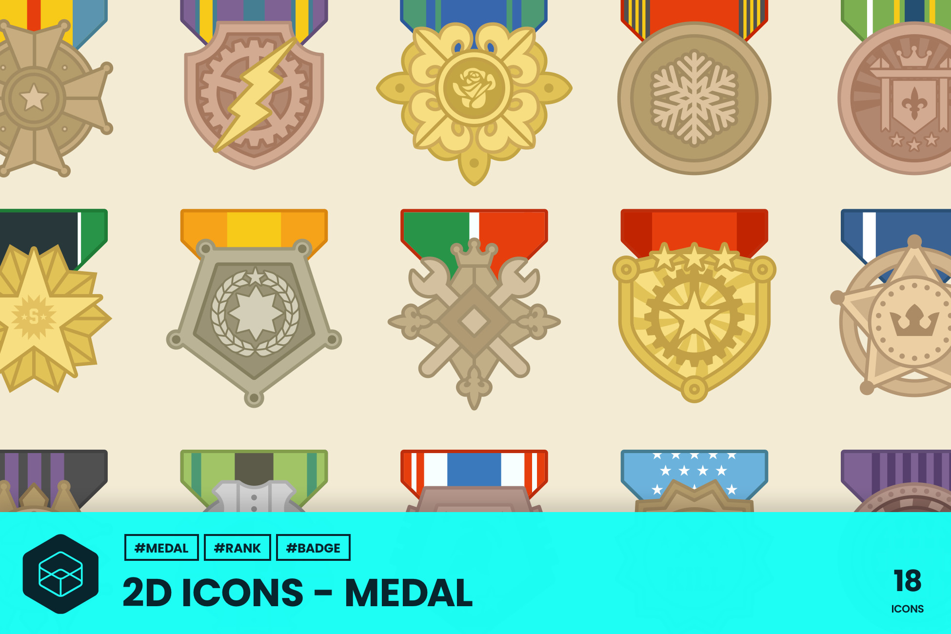2D Icons - Medal2 | 2D 图标 | Unity Asset Store