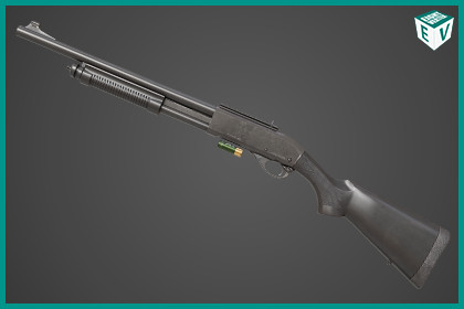 Long Shotgun01 Black All PBR Textures